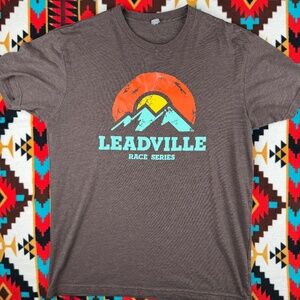 Leadville Race Series T Shirt Mens Medium Next Level Graphic Mountain Tee